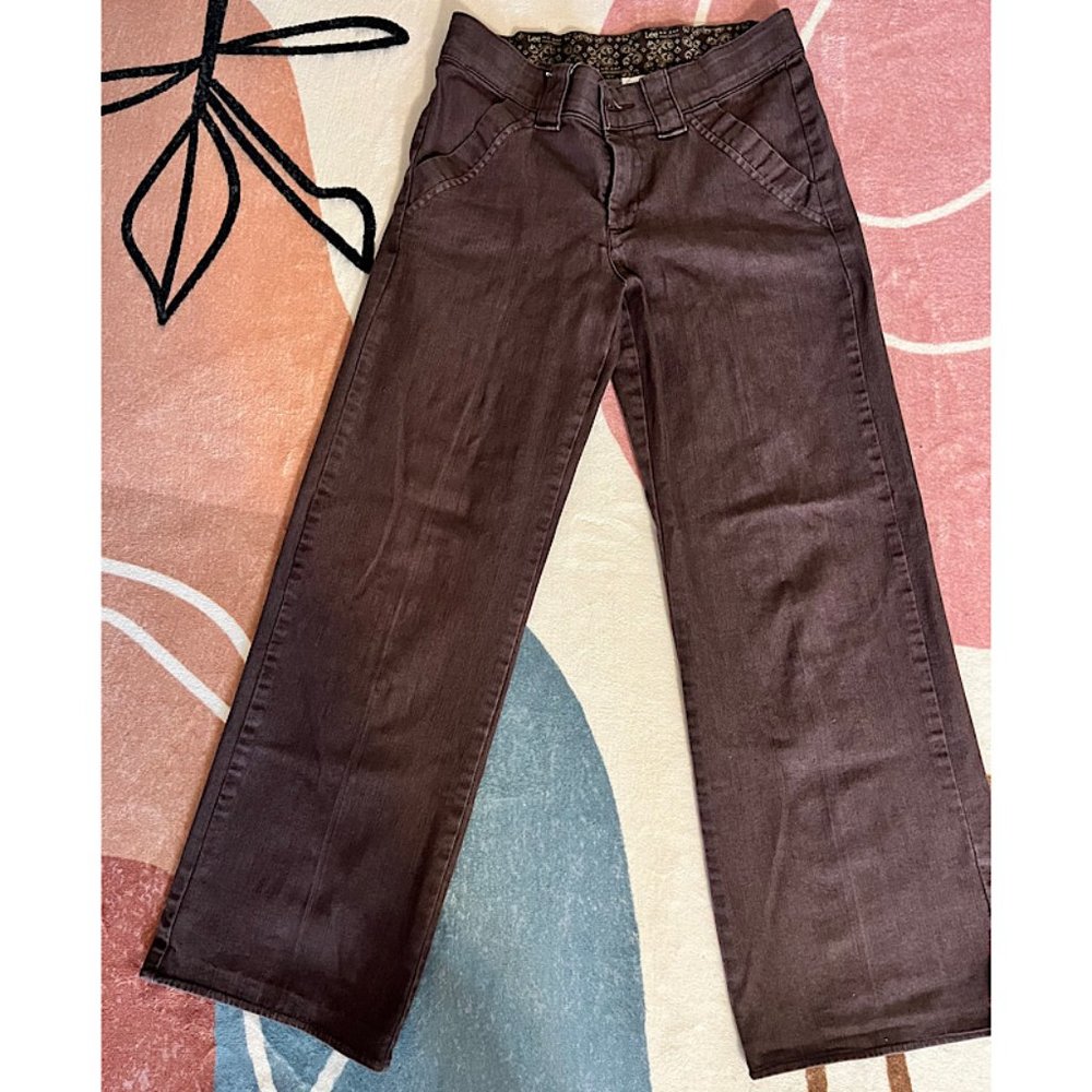 Lee- No Gap Waistband Brown Pants